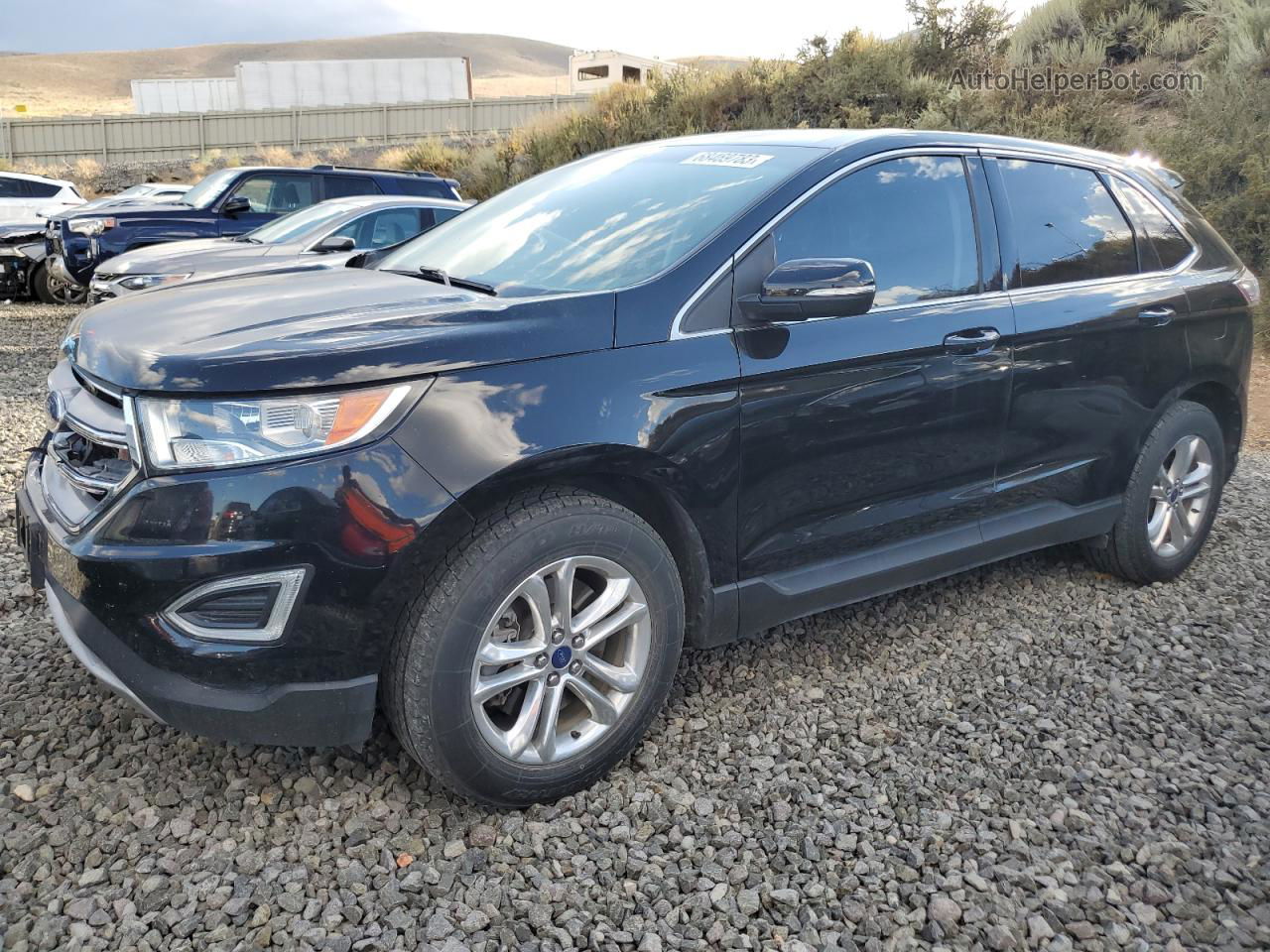 2016 Ford Edge Sel Black vin: 2FMPK4J97GBC17837