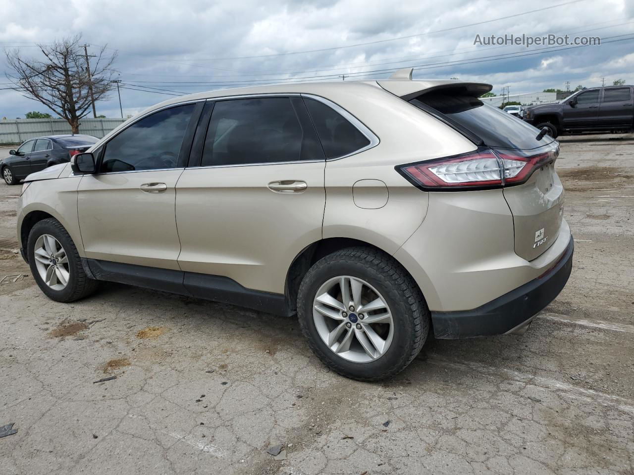 2017 Ford Edge Sel Tan vin: 2FMPK4J97HBB93976