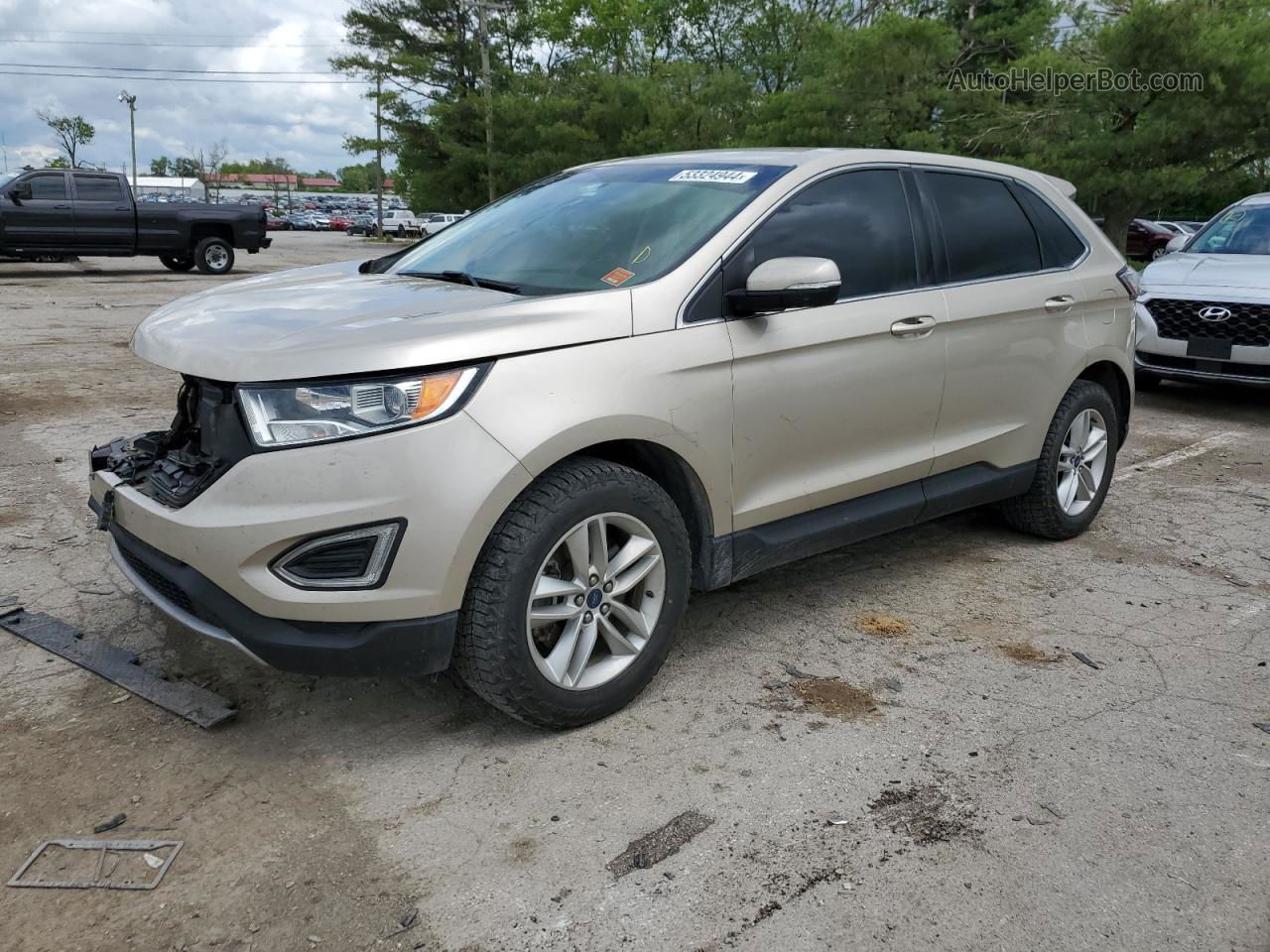 2017 Ford Edge Sel Tan vin: 2FMPK4J97HBB93976