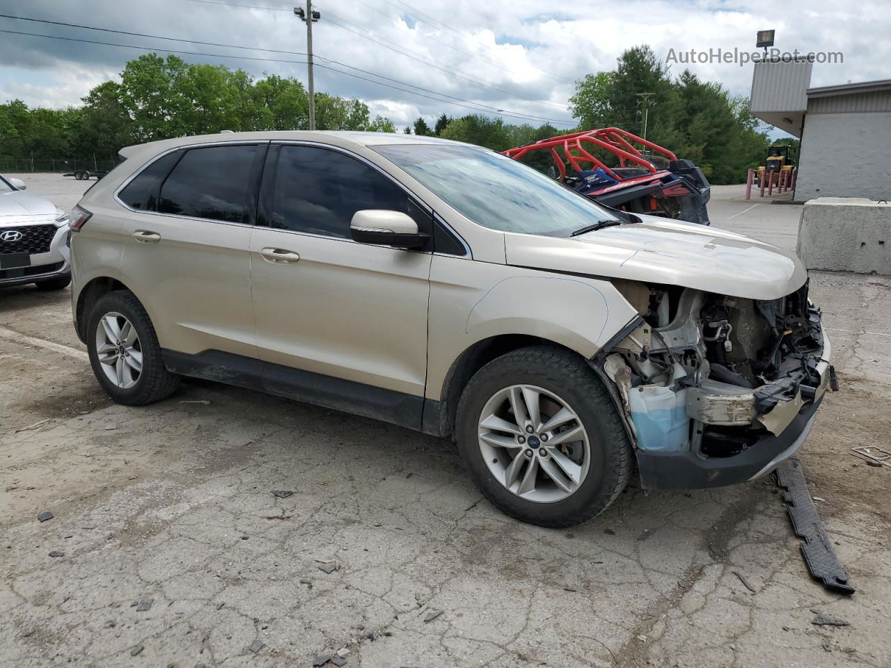 2017 Ford Edge Sel Tan vin: 2FMPK4J97HBB93976