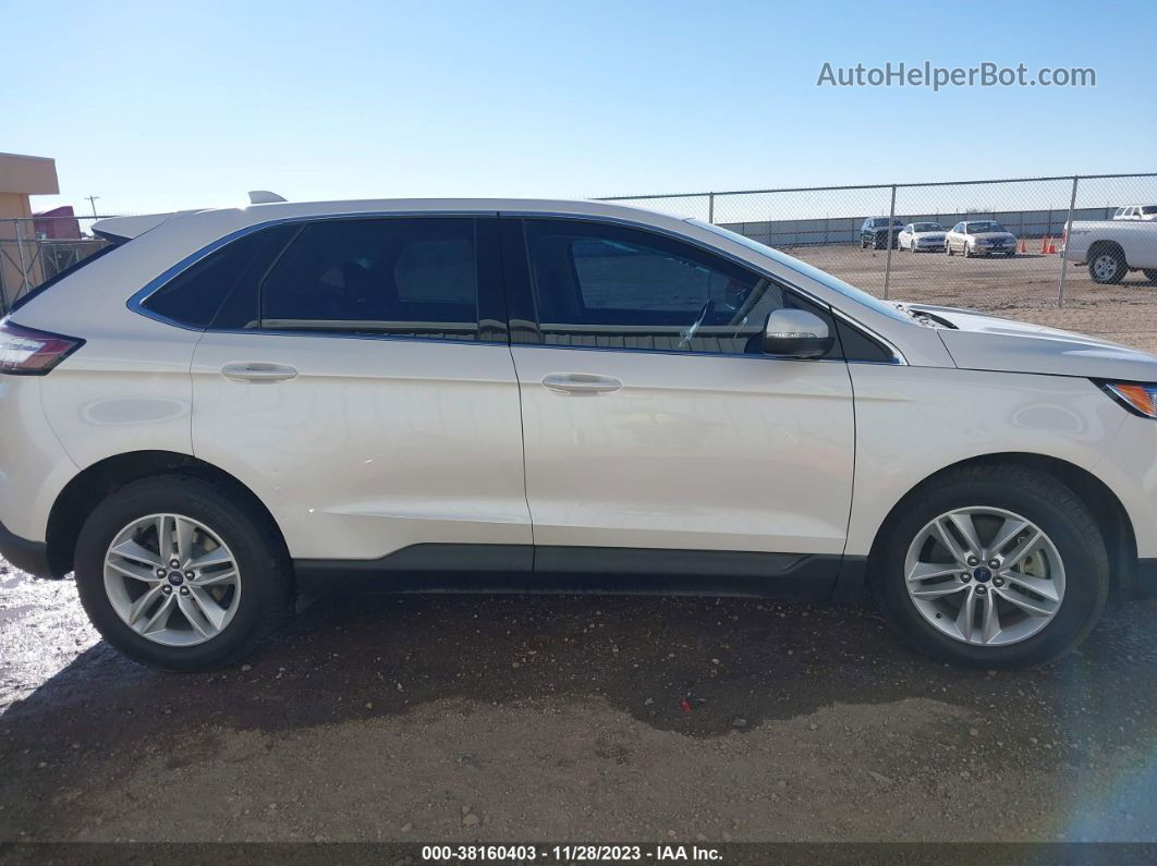 2017 Ford Edge Sel White vin: 2FMPK4J97HBB96635