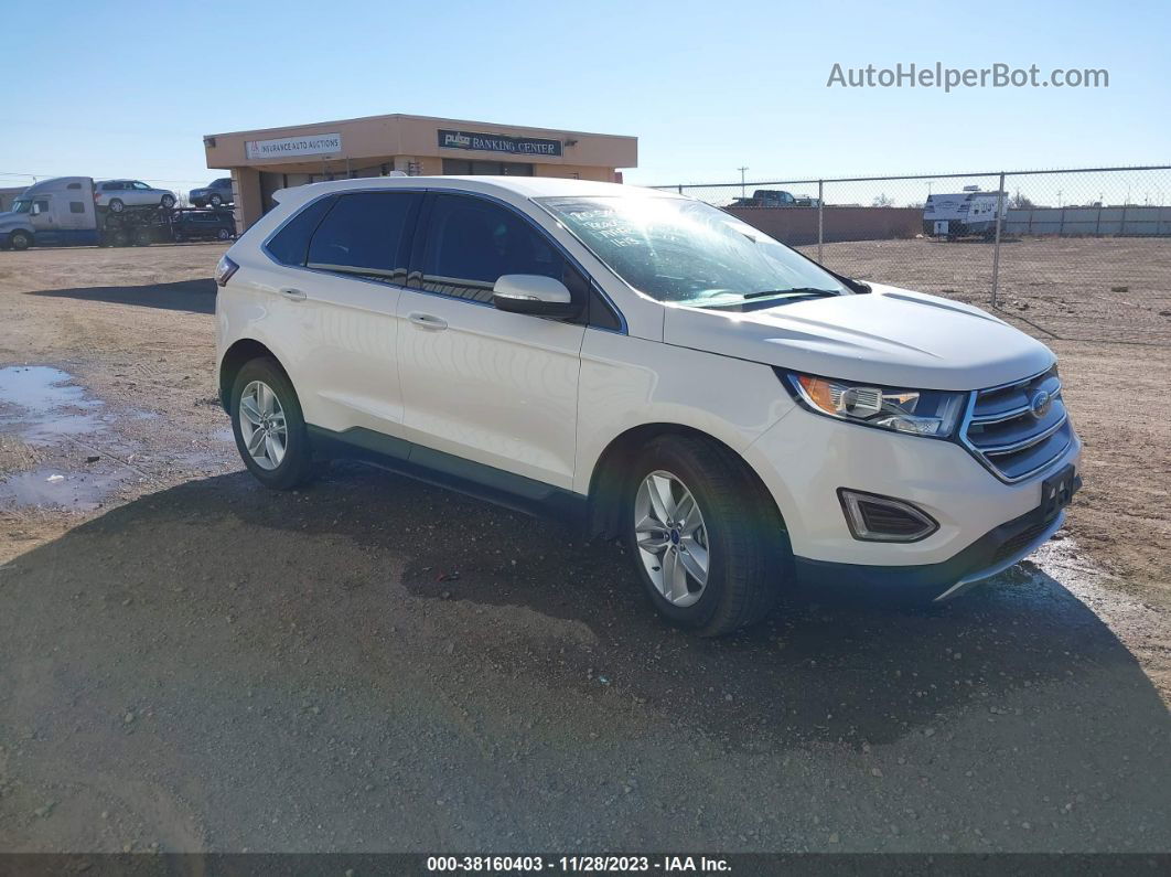 2017 Ford Edge Sel Белый vin: 2FMPK4J97HBB96635