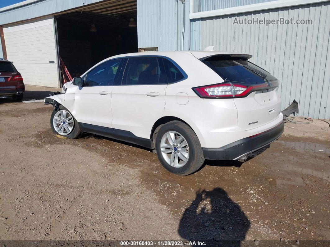 2017 Ford Edge Sel Белый vin: 2FMPK4J97HBB96635