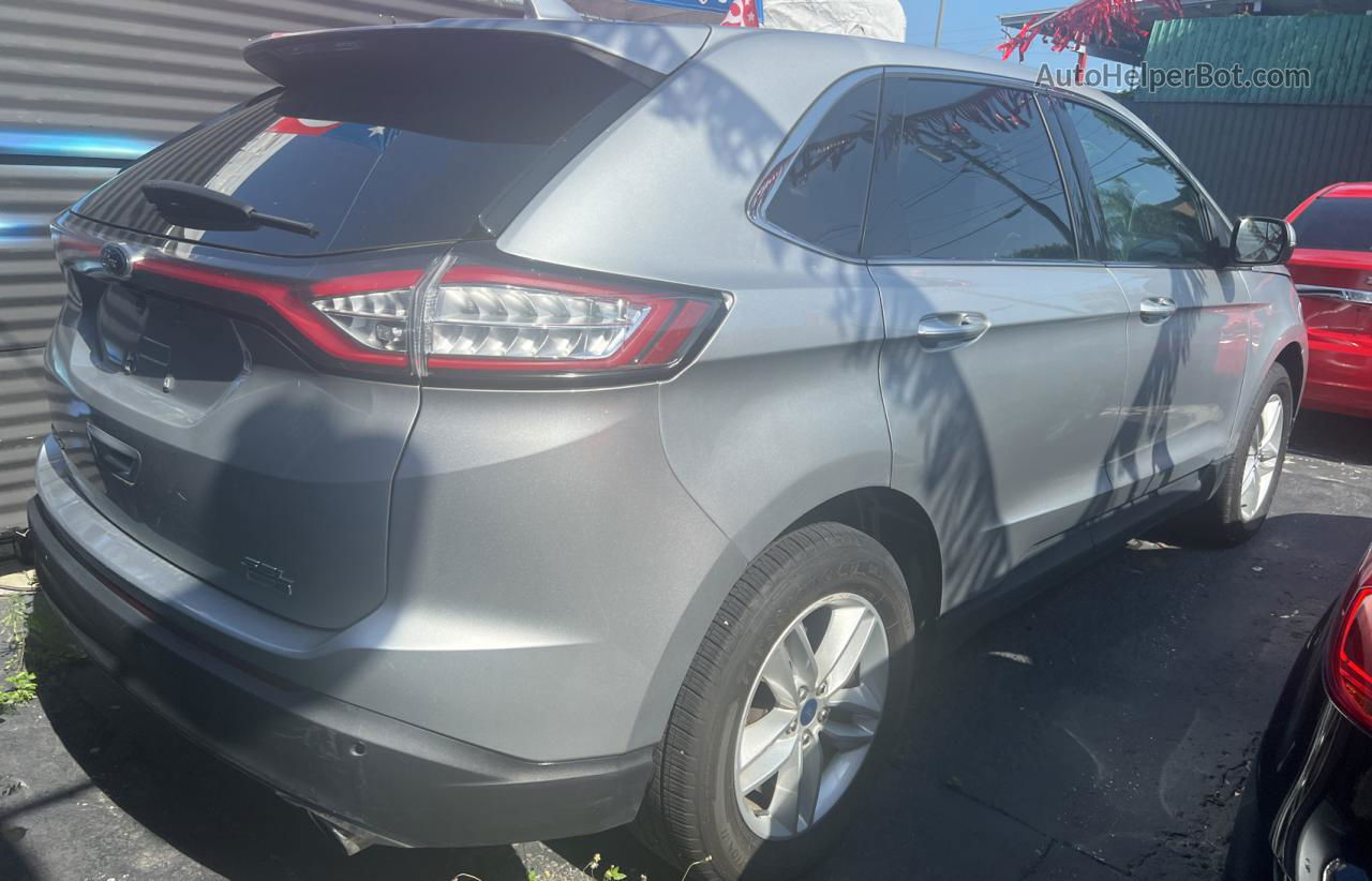 2018 Ford Edge Sel Gray vin: 2FMPK4J97JBB96012