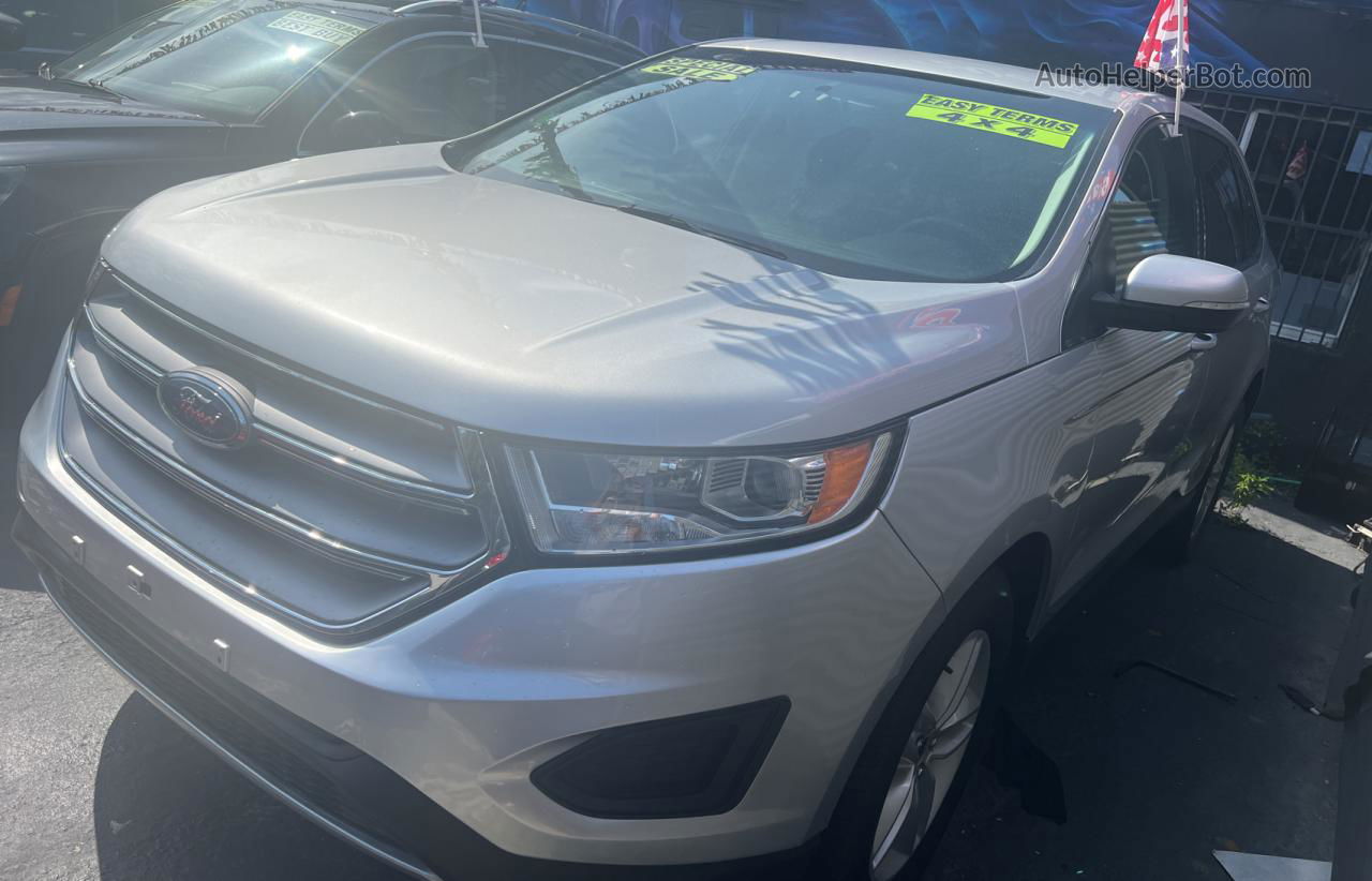 2018 Ford Edge Sel Gray vin: 2FMPK4J97JBB96012