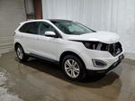 2018 Ford Edge Sel White vin: 2FMPK4J97JBC21443