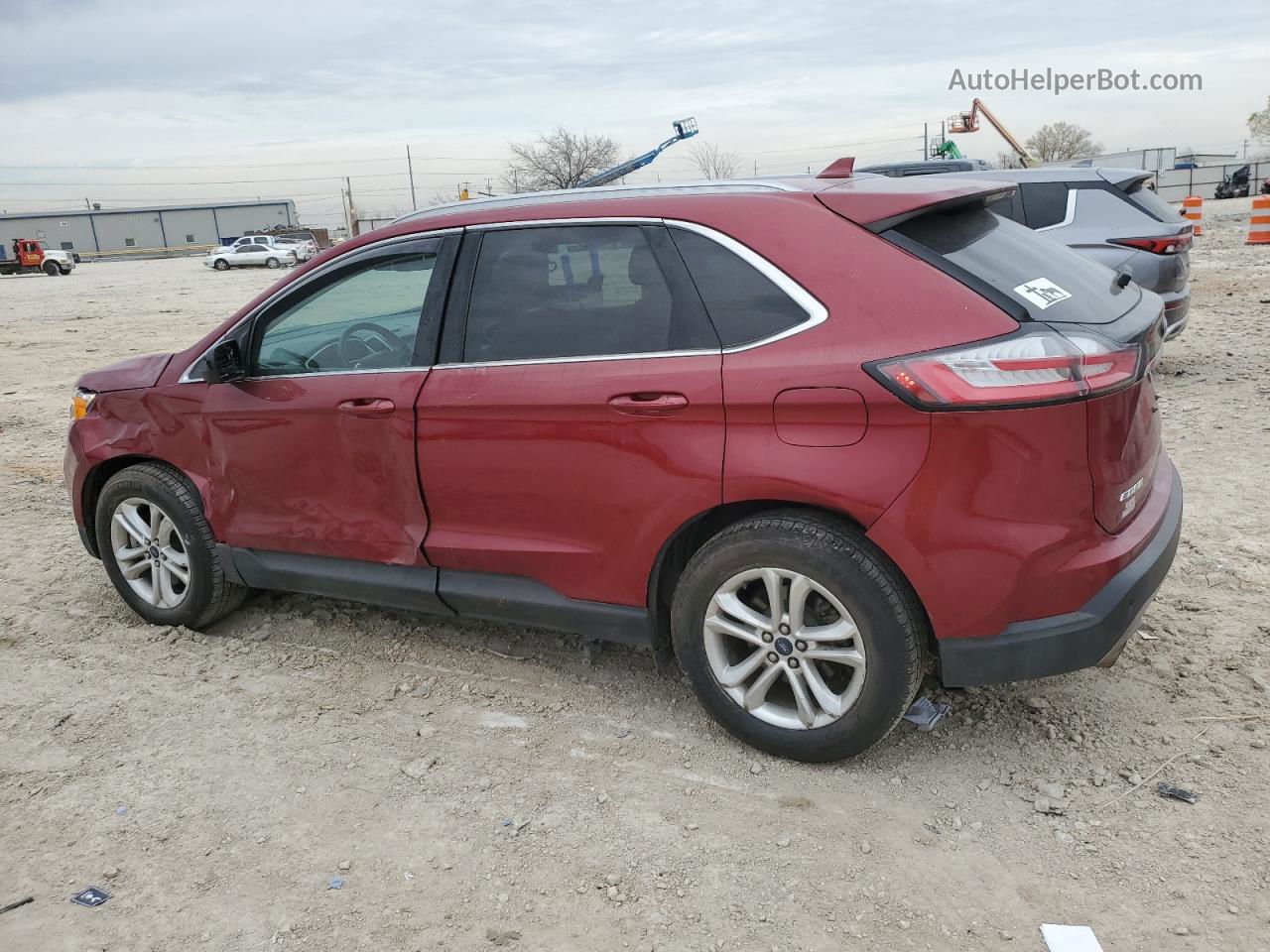 2019 Ford Edge Sel Red vin: 2FMPK4J97KBB11817