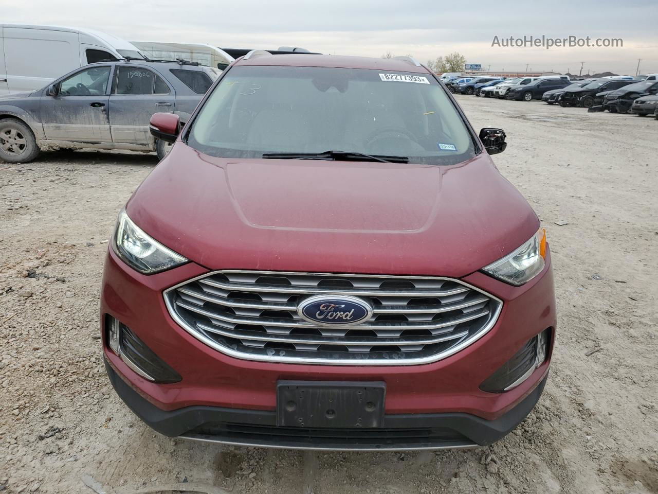 2019 Ford Edge Sel Red vin: 2FMPK4J97KBB11817