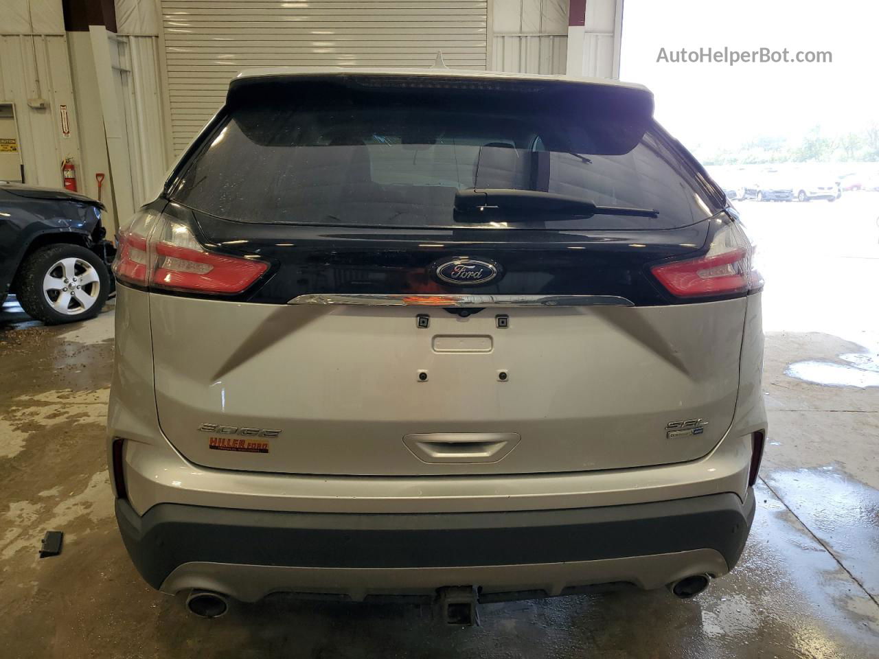 2019 Ford Edge Sel Silver vin: 2FMPK4J97KBB25281