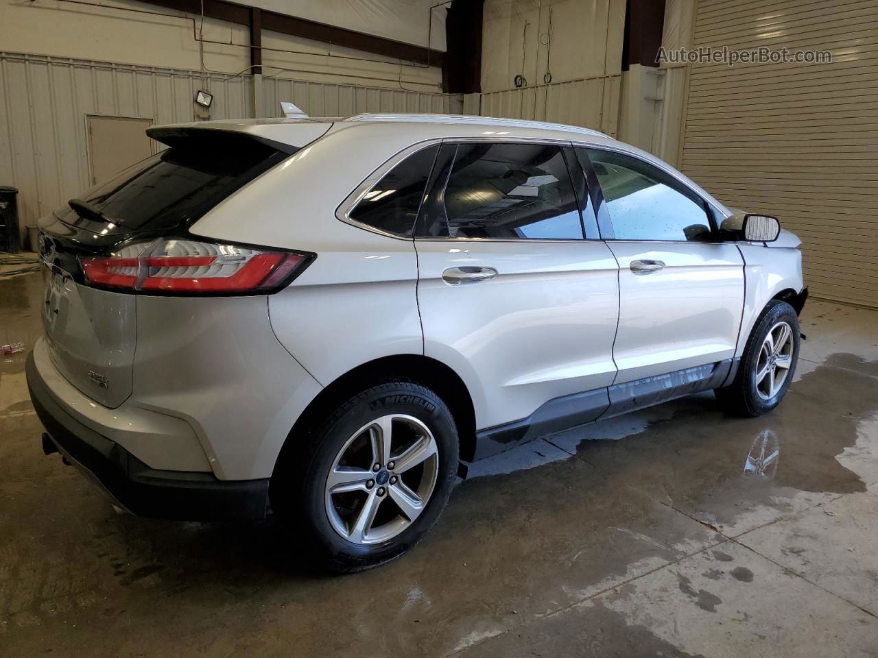 2019 Ford Edge Sel Silver vin: 2FMPK4J97KBB25281