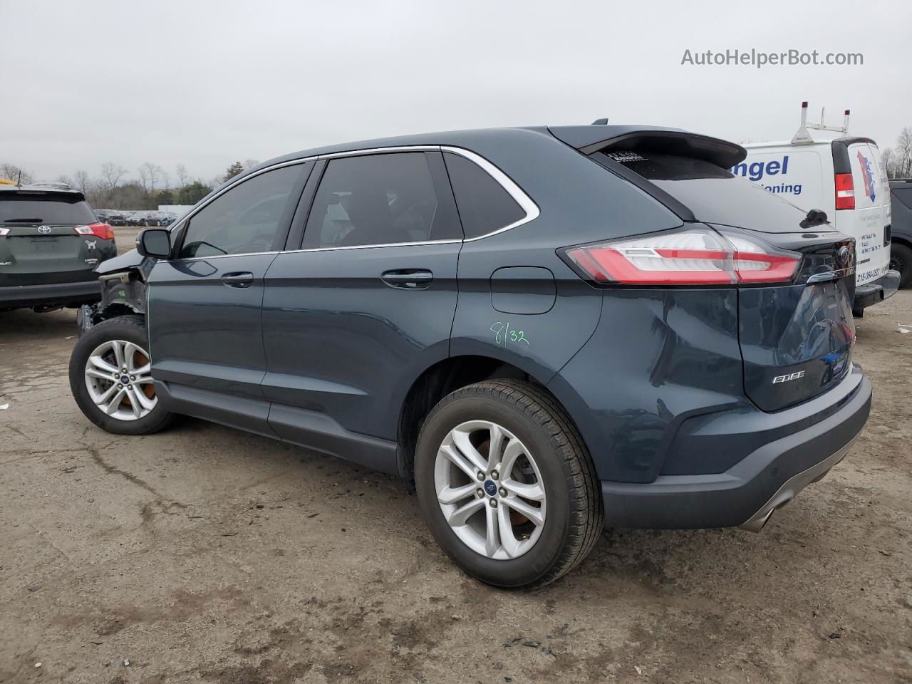 2019 Ford Edge Sel Blue vin: 2FMPK4J97KBB47538