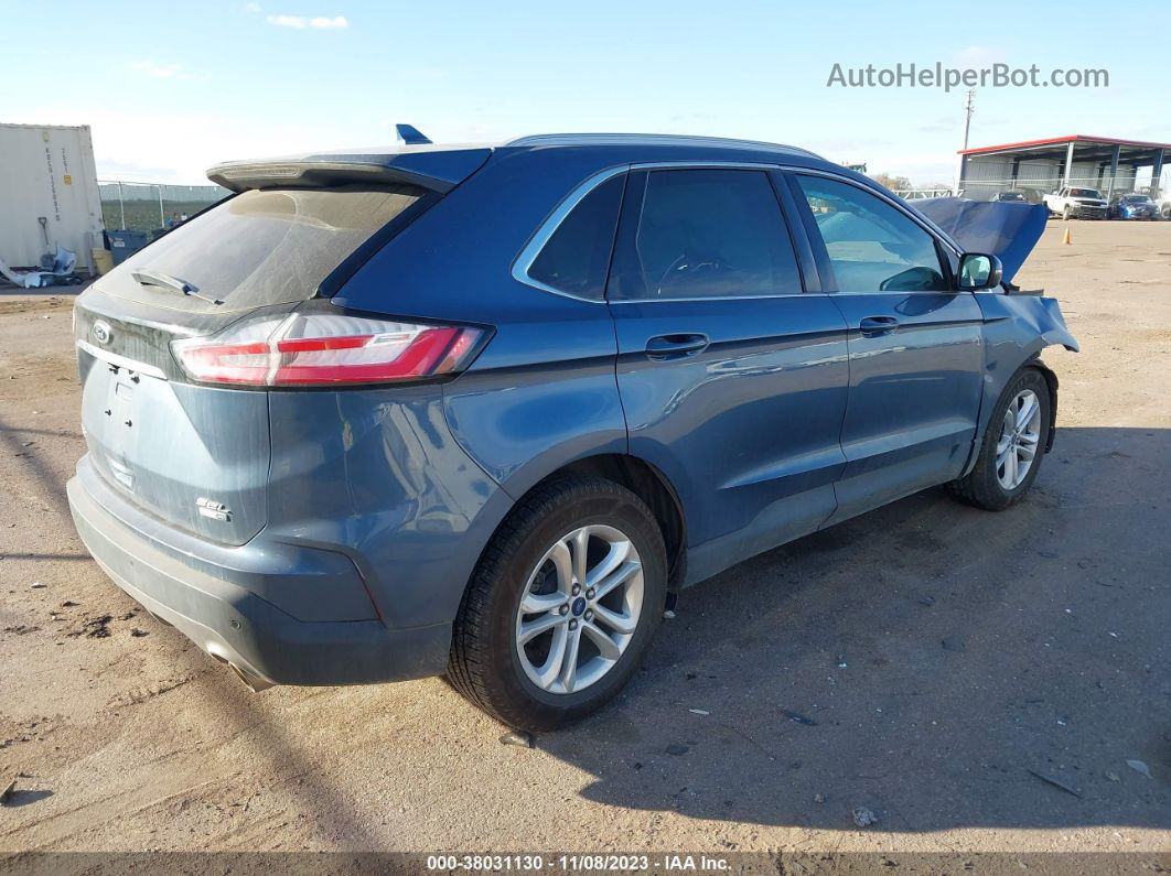 2019 Ford Edge Sel Light Blue vin: 2FMPK4J97KBB88316