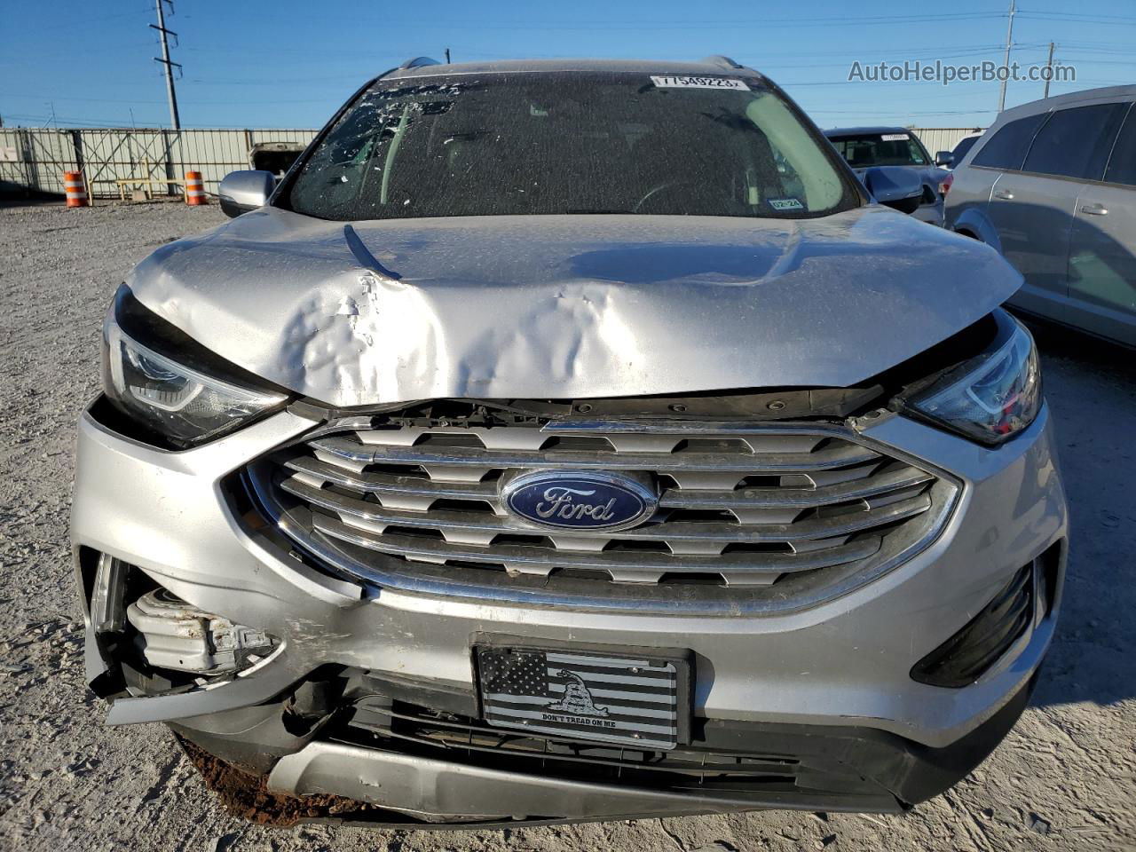 2019 Ford Edge Sel Gray vin: 2FMPK4J97KBC03543