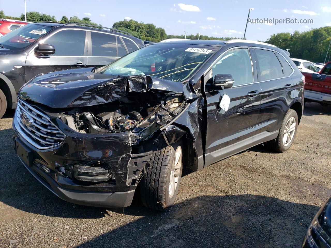 2019 Ford Edge Sel Black vin: 2FMPK4J97KBC55769