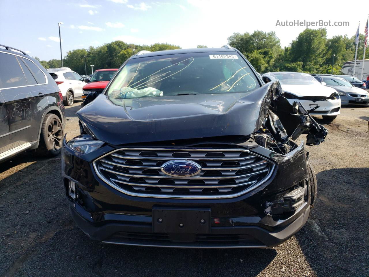 2019 Ford Edge Sel Black vin: 2FMPK4J97KBC55769