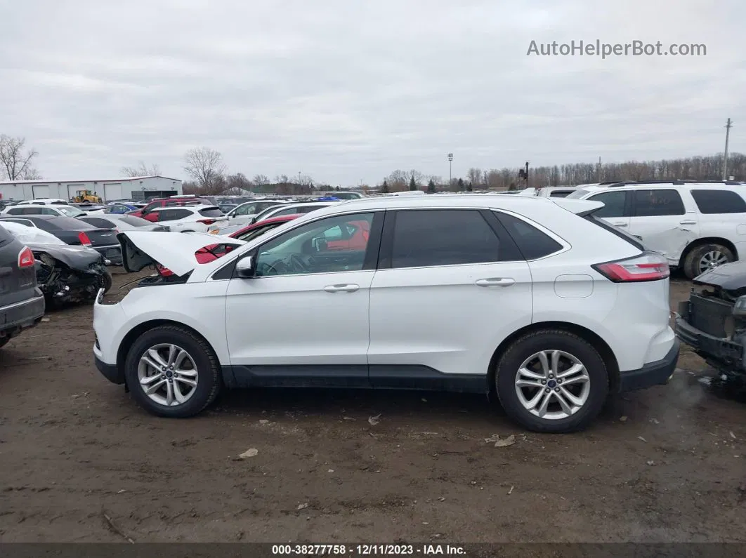 2019 Ford Edge Sel White vin: 2FMPK4J97KBC59725