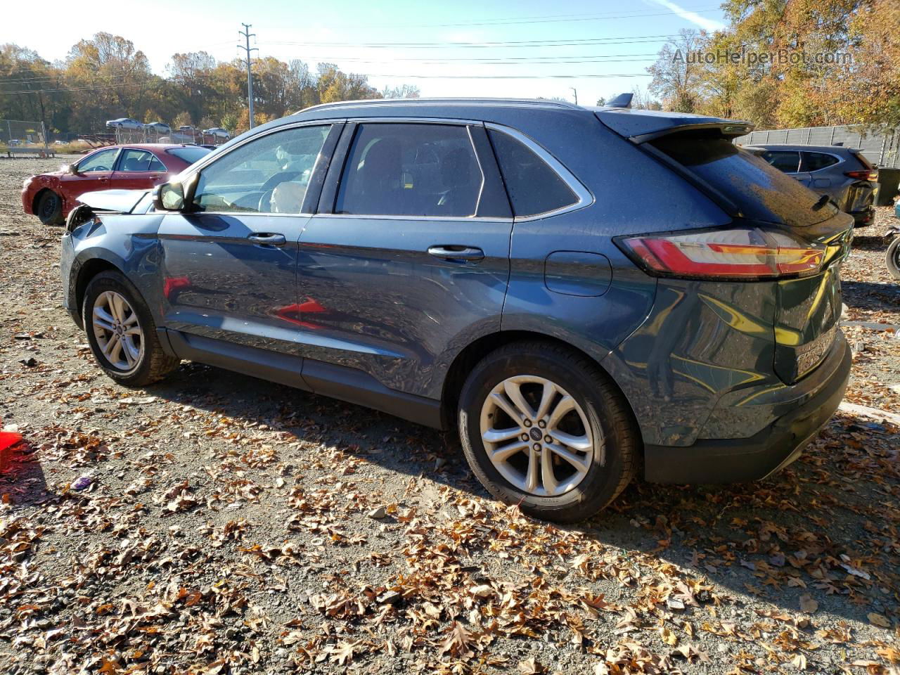 2019 Ford Edge Sel Blue vin: 2FMPK4J97KBC60597