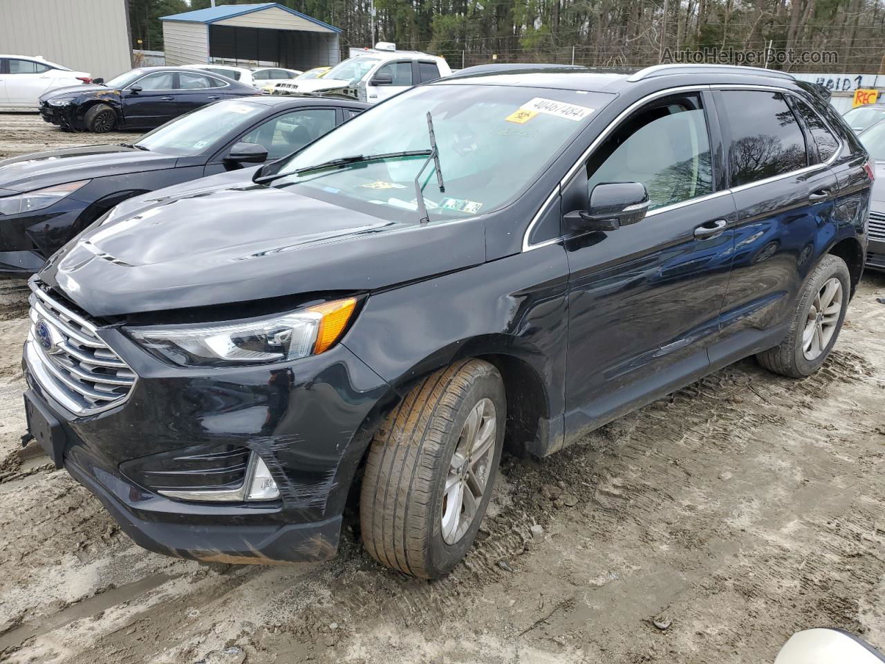 2020 Ford Edge Sel Black vin: 2FMPK4J97LBB16730