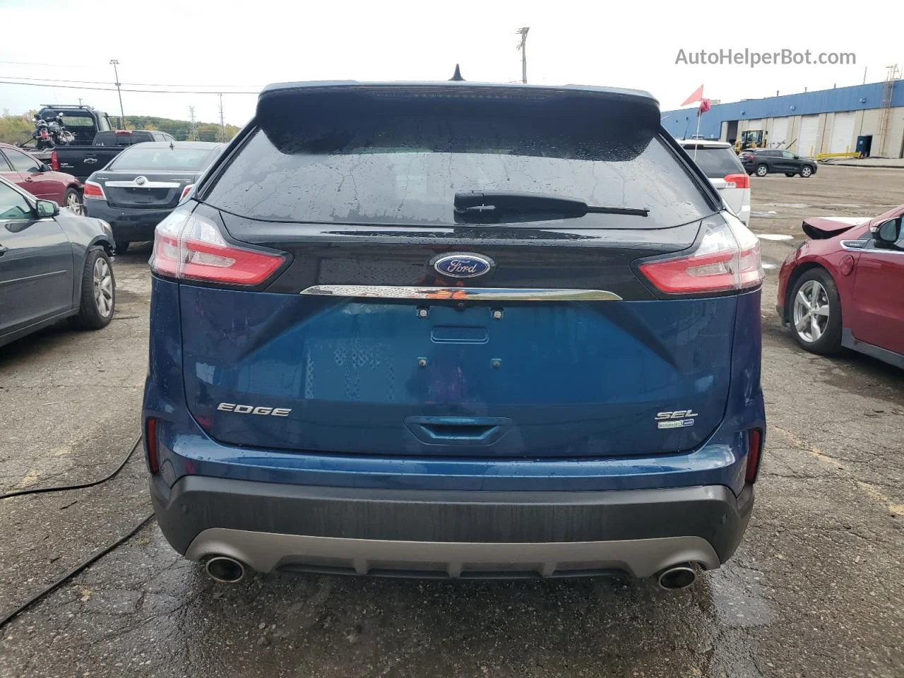 2020 Ford Edge Sel Blue vin: 2FMPK4J97LBB67354