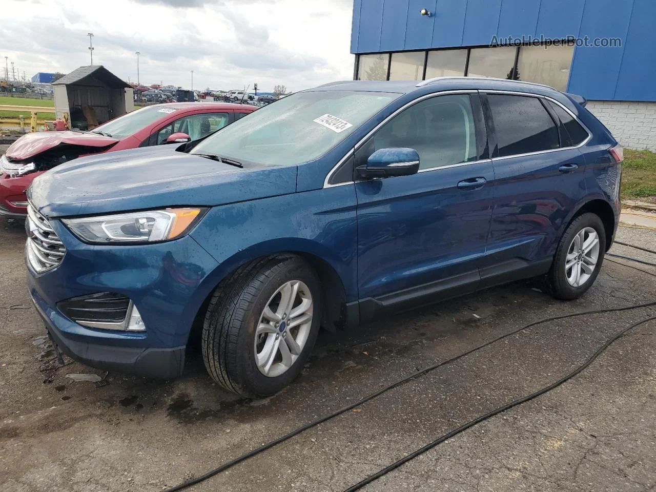 2020 Ford Edge Sel Blue vin: 2FMPK4J97LBB67354