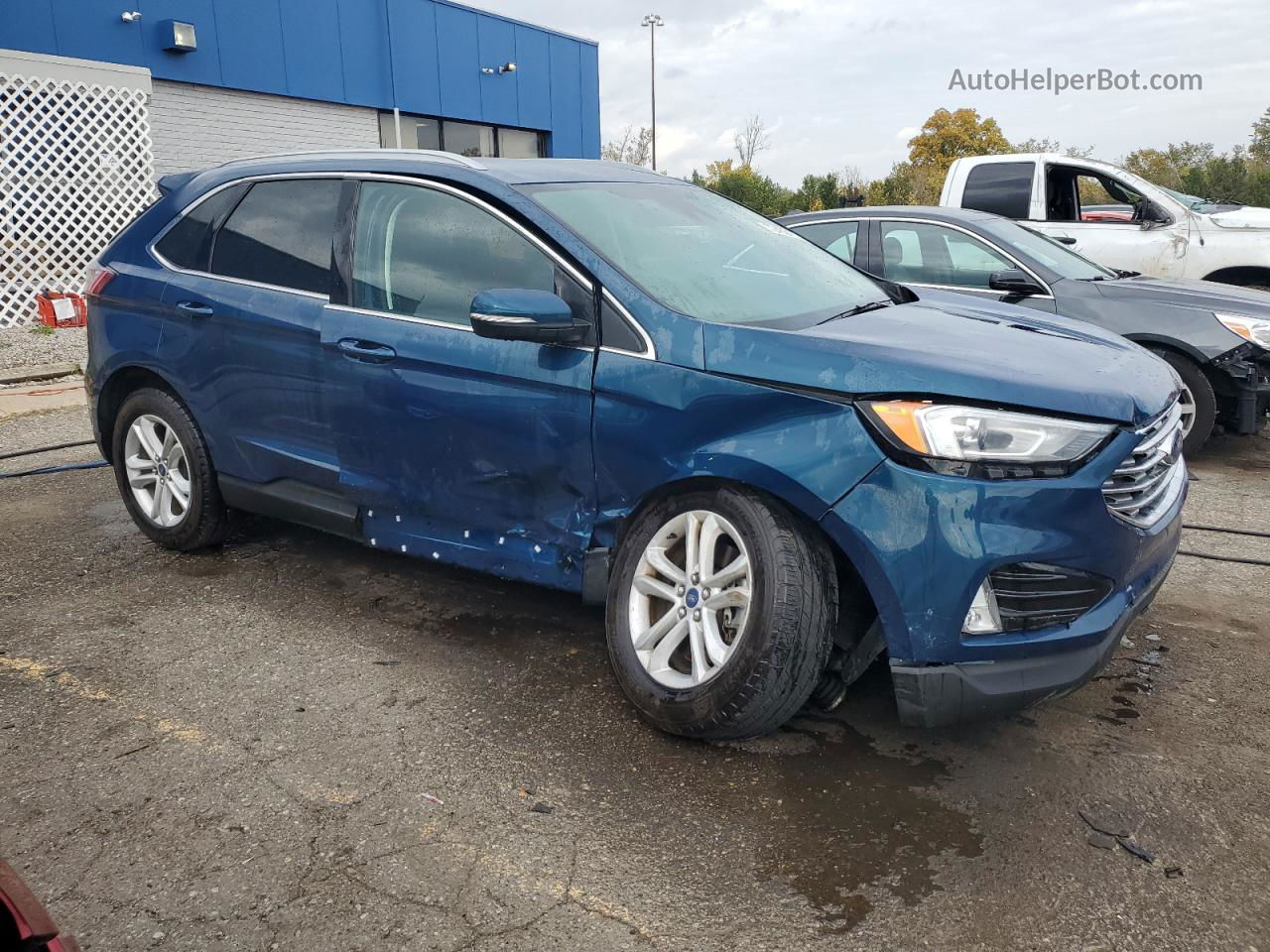 2020 Ford Edge Sel Blue vin: 2FMPK4J97LBB67354