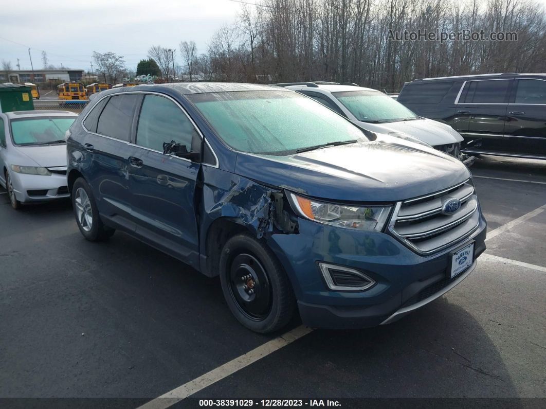 2016 Ford Edge Sel Light Blue vin: 2FMPK4J98GBB10392