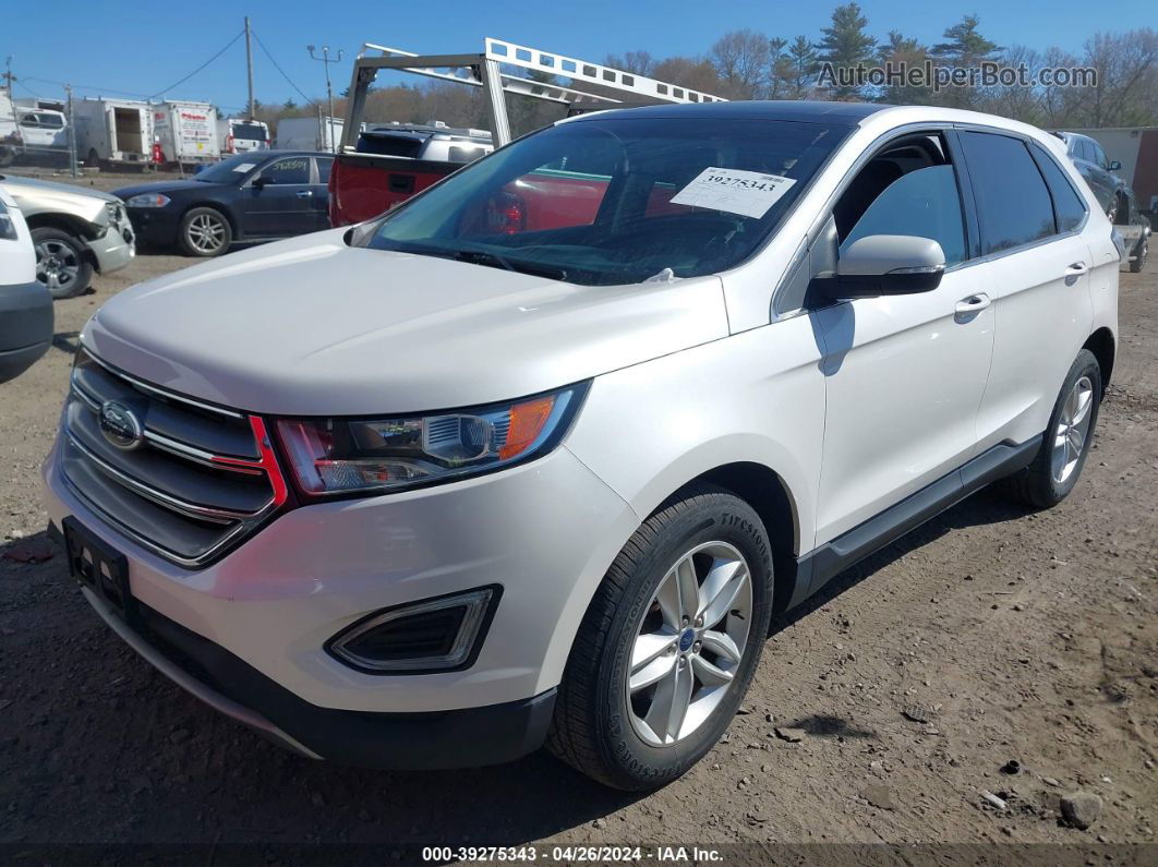 2016 Ford Edge Sel Белый vin: 2FMPK4J98GBB69815