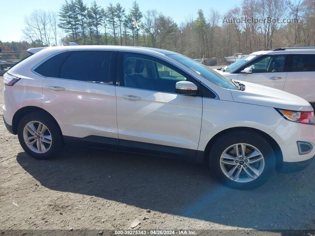 2016 Ford Edge Sel White vin: 2FMPK4J98GBB69815