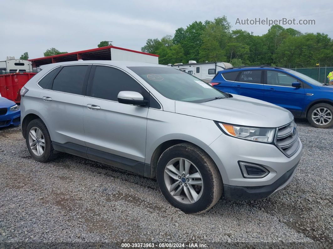 2016 Ford Edge Sel Silver vin: 2FMPK4J98GBB75002