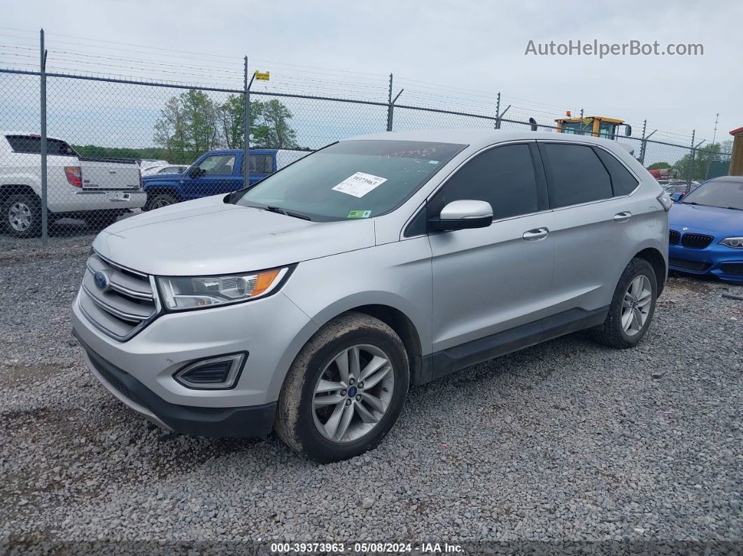 2016 Ford Edge Sel Silver vin: 2FMPK4J98GBB75002