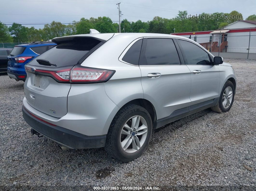 2016 Ford Edge Sel Silver vin: 2FMPK4J98GBB75002