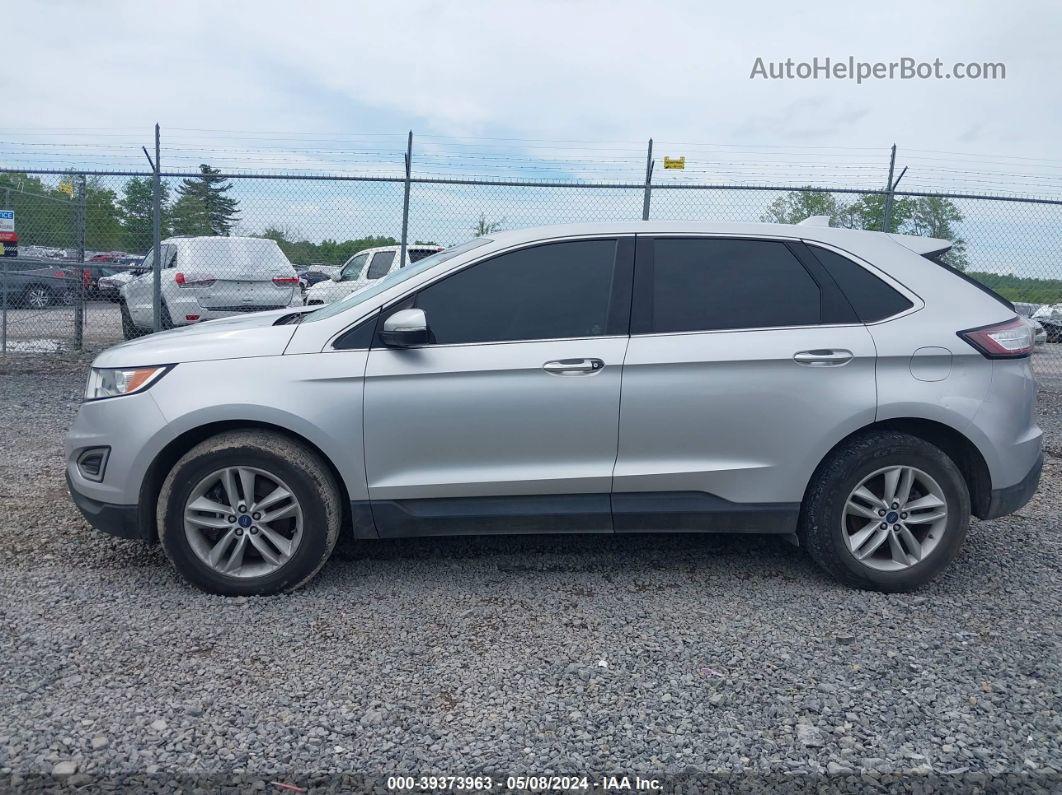 2016 Ford Edge Sel Silver vin: 2FMPK4J98GBB75002