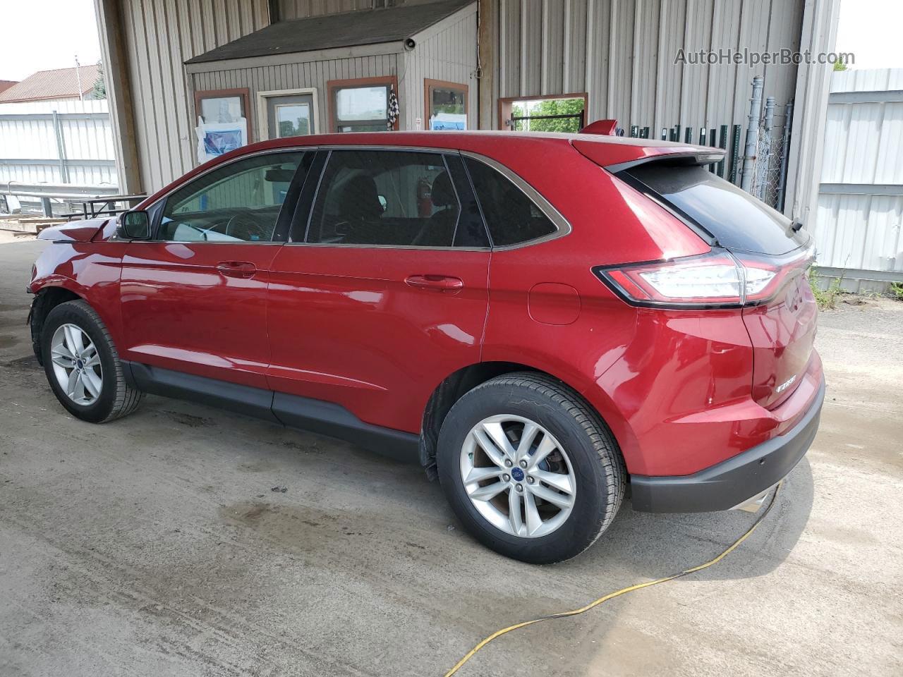 2016 Ford Edge Sel Red vin: 2FMPK4J98GBC36154