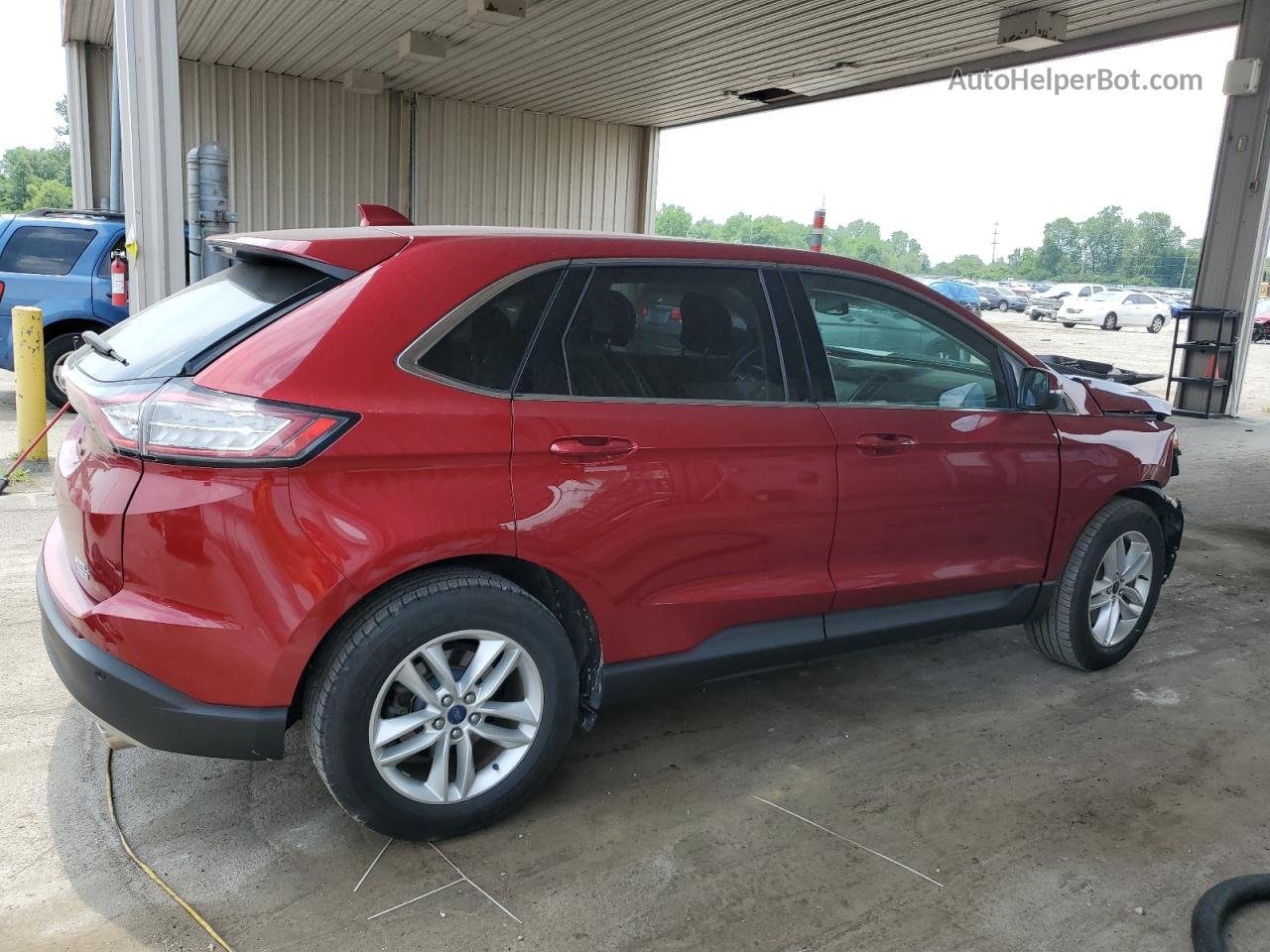 2016 Ford Edge Sel Red vin: 2FMPK4J98GBC36154