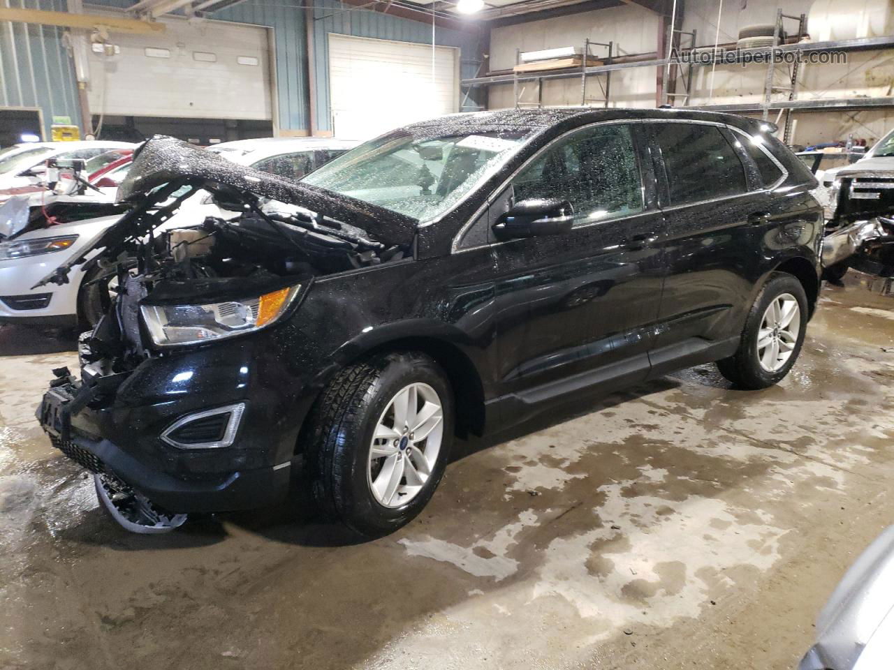 2017 Ford Edge Sel Black vin: 2FMPK4J98HBB68147