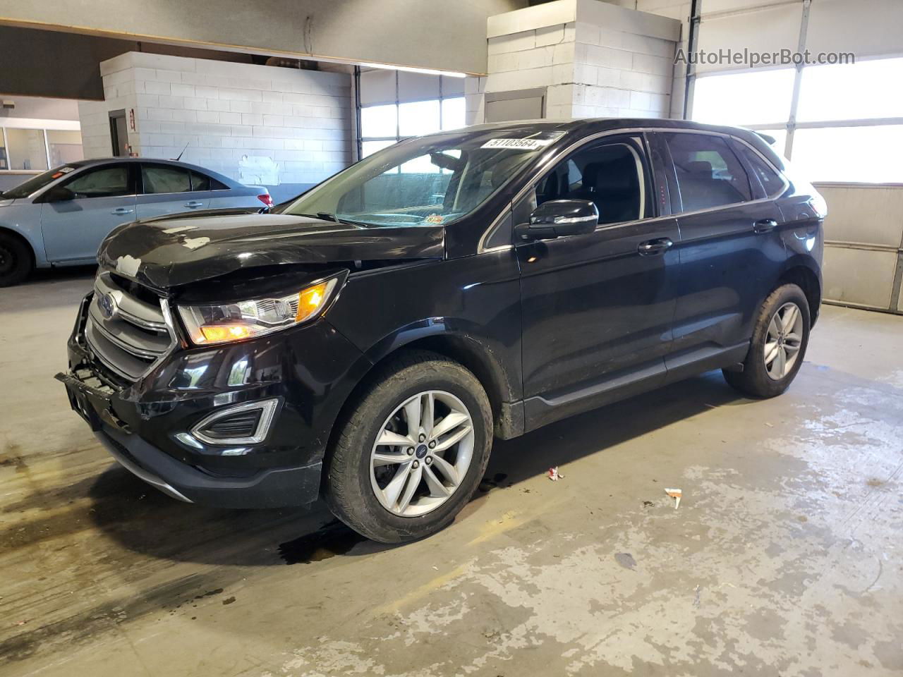 2017 Ford Edge Sel Black vin: 2FMPK4J98HBC41551