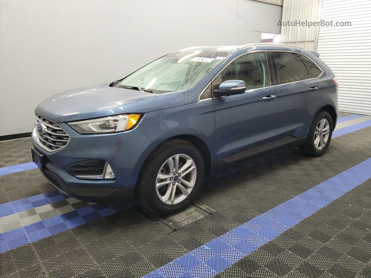 2019 Ford Edge Sel Blue vin: 2FMPK4J98KBB40713