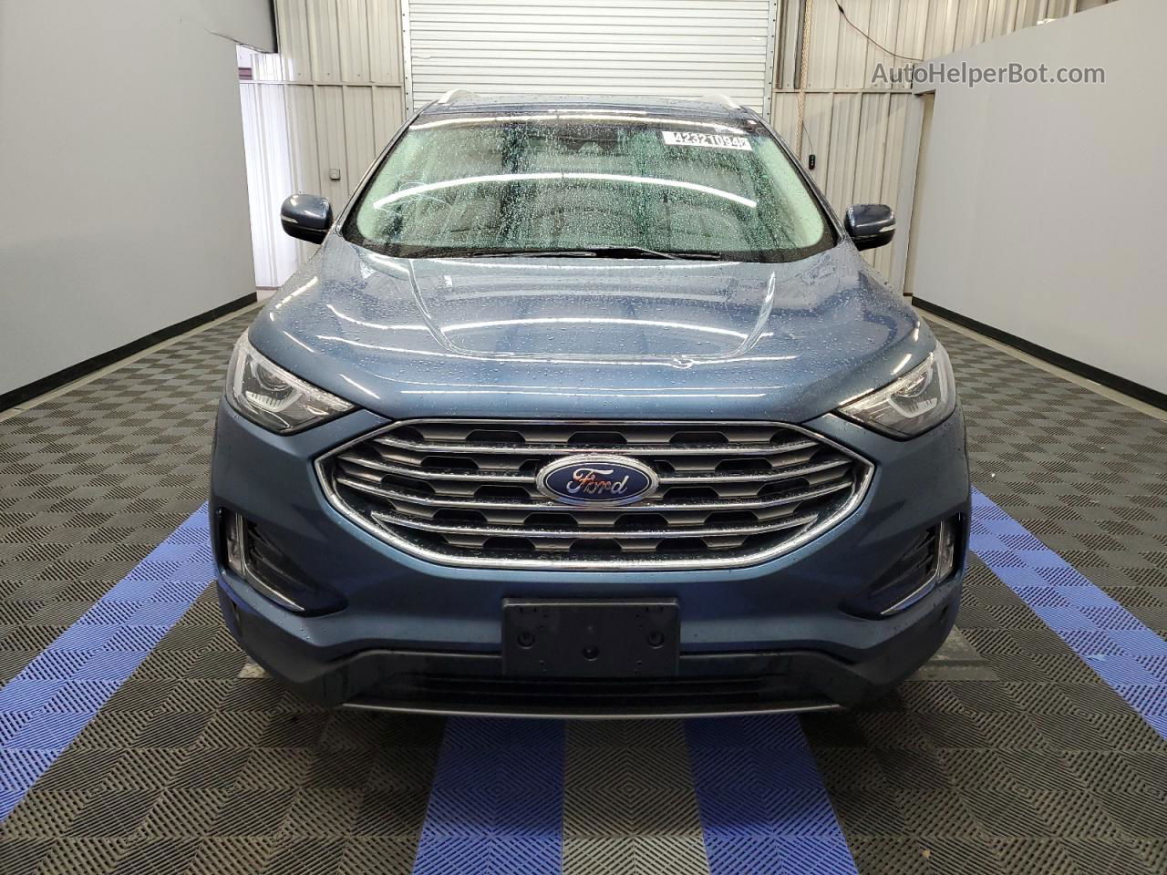 2019 Ford Edge Sel Синий vin: 2FMPK4J98KBB40713