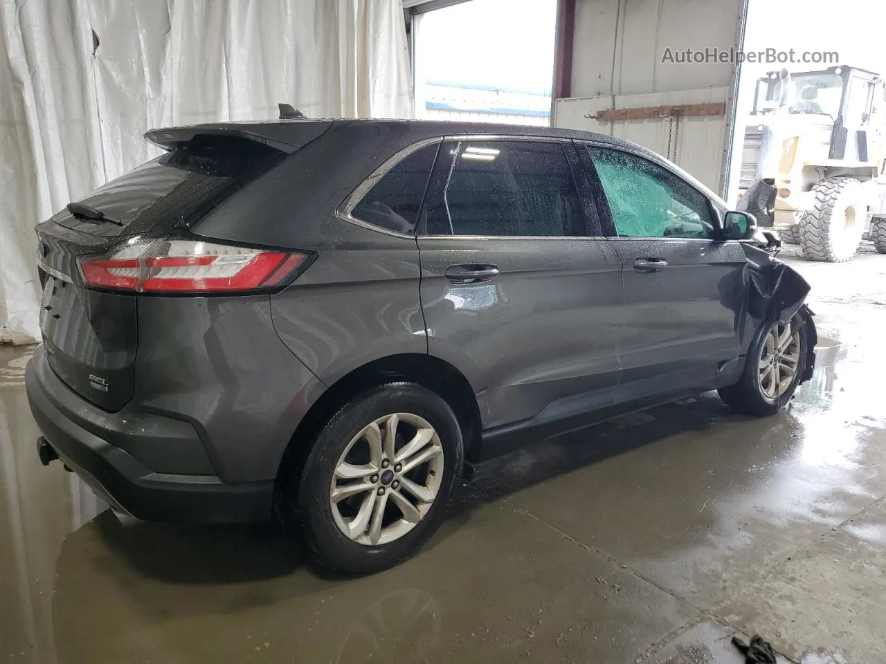 2019 Ford Edge Sel Gray vin: 2FMPK4J98KBC13367