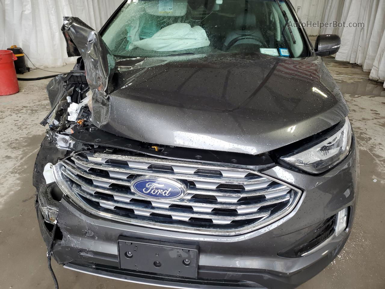 2019 Ford Edge Sel Серый vin: 2FMPK4J98KBC13367