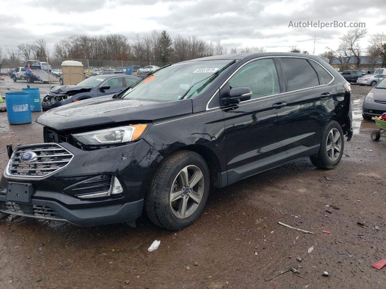 2019 Ford Edge Sel Black vin: 2FMPK4J98KBC42612