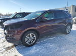 2019 Ford Edge Sel Maroon vin: 2FMPK4J98KBC60110