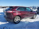 2019 Ford Edge Sel Maroon vin: 2FMPK4J98KBC60110