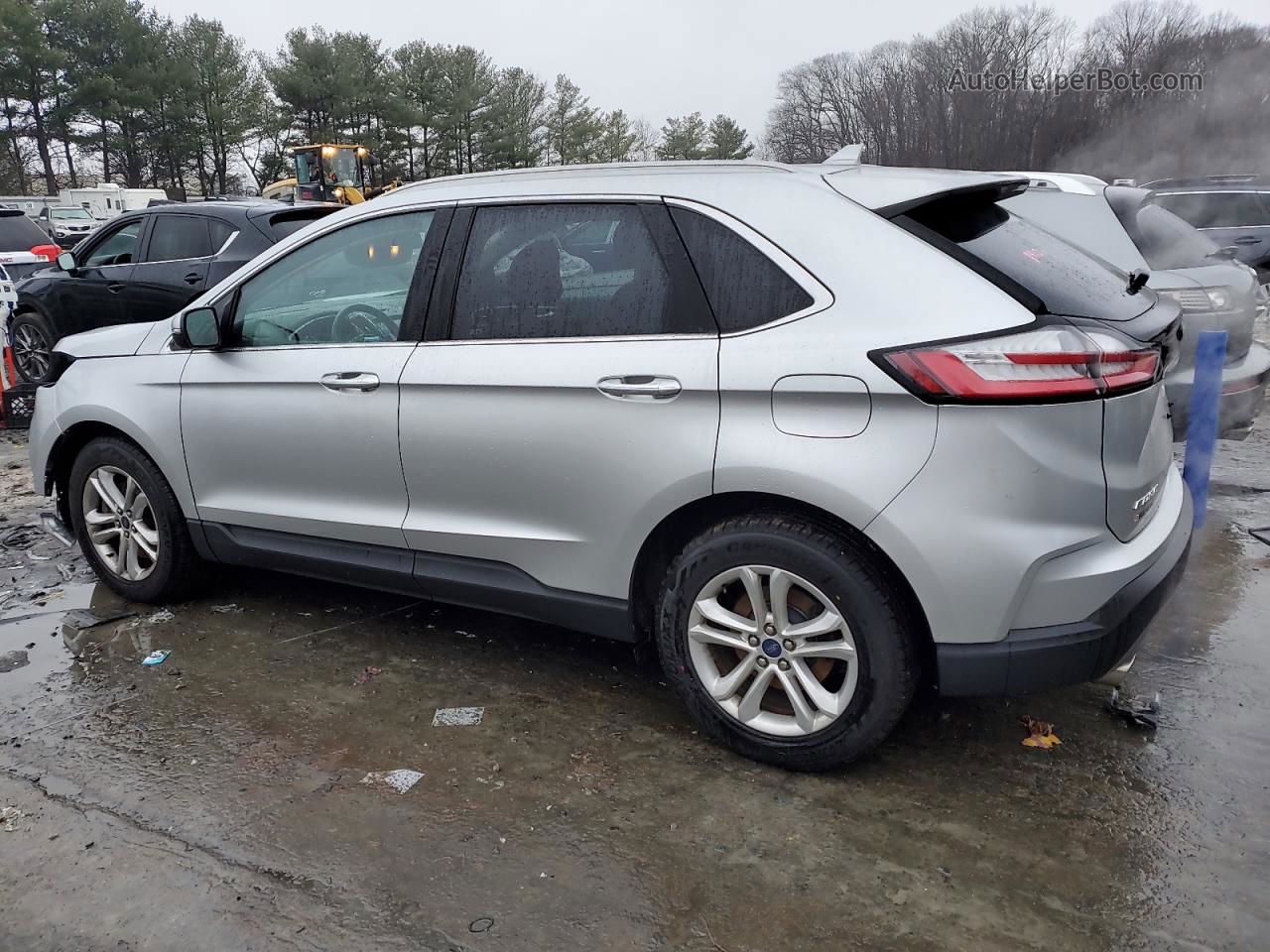 2019 Ford Edge Sel Silver vin: 2FMPK4J98KBC67526