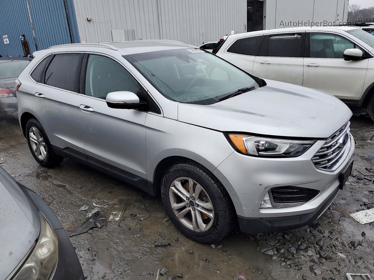 2019 Ford Edge Sel Silver vin: 2FMPK4J98KBC67526