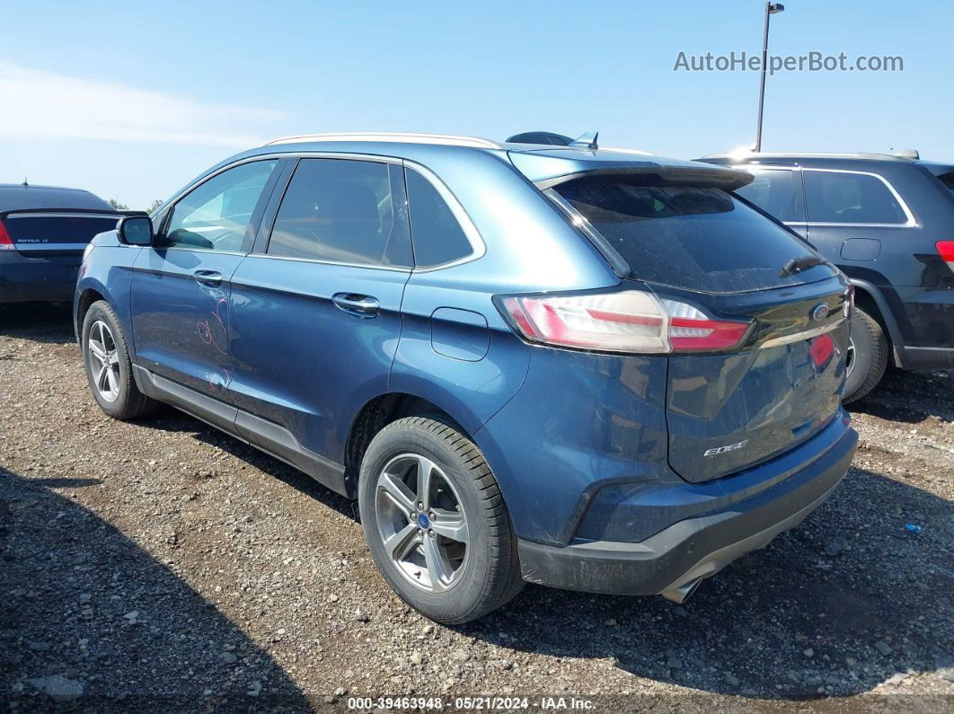 2019 Ford Edge Sel Blue vin: 2FMPK4J98KBC71981