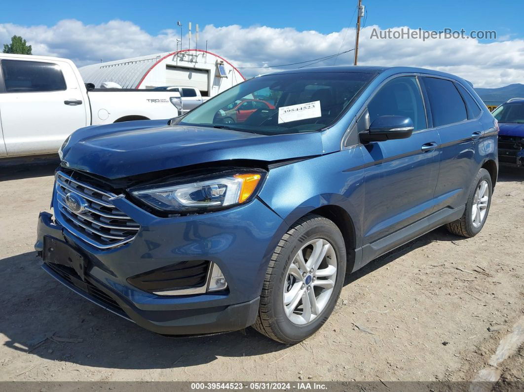 2019 Ford Edge Sel Blue vin: 2FMPK4J98KBC74718