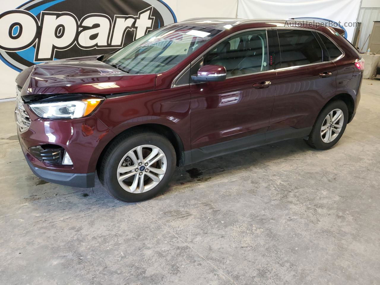 2019 Ford Edge Sel Бордовый vin: 2FMPK4J98KBC75254