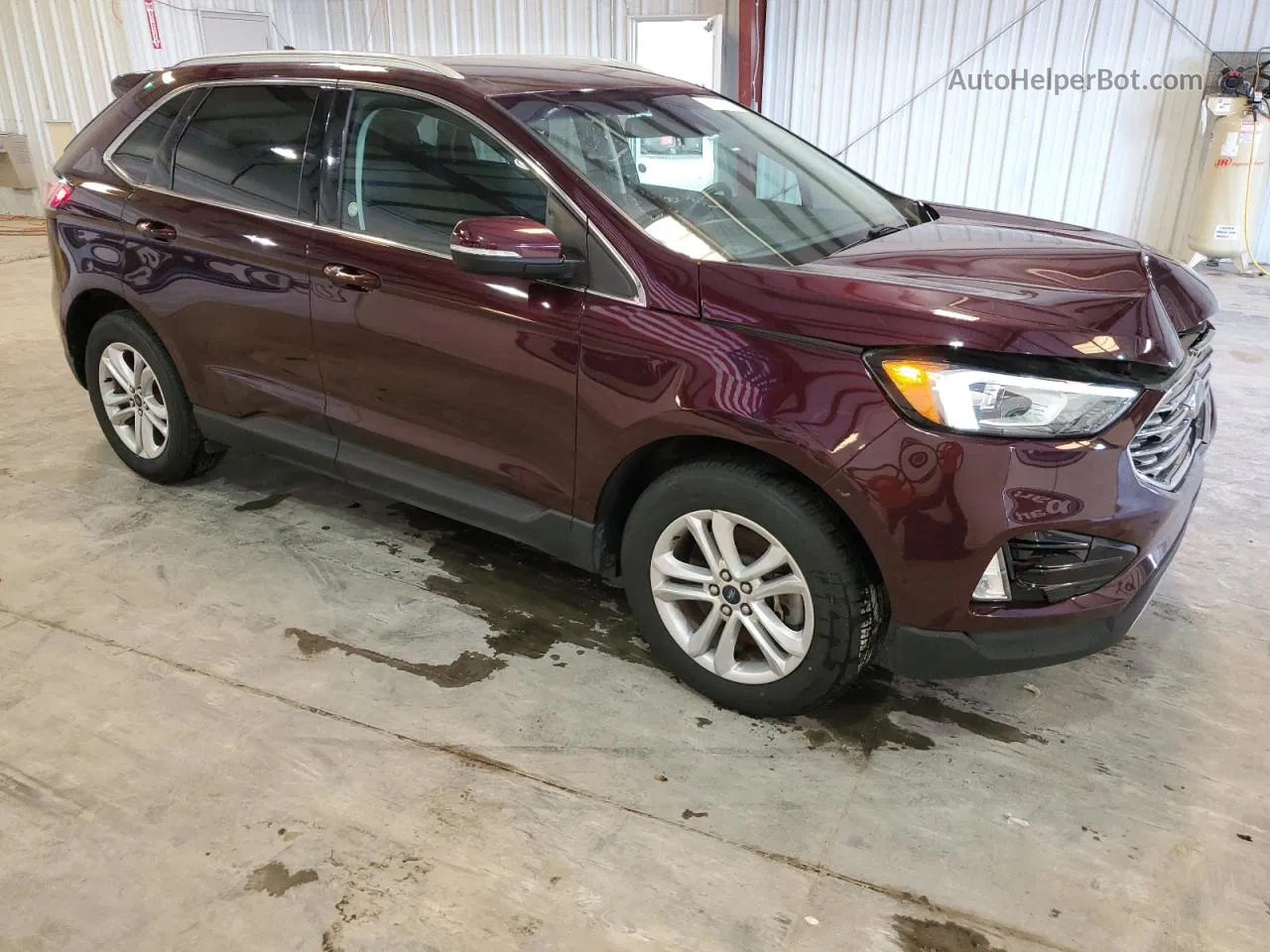 2019 Ford Edge Sel Бордовый vin: 2FMPK4J98KBC75254