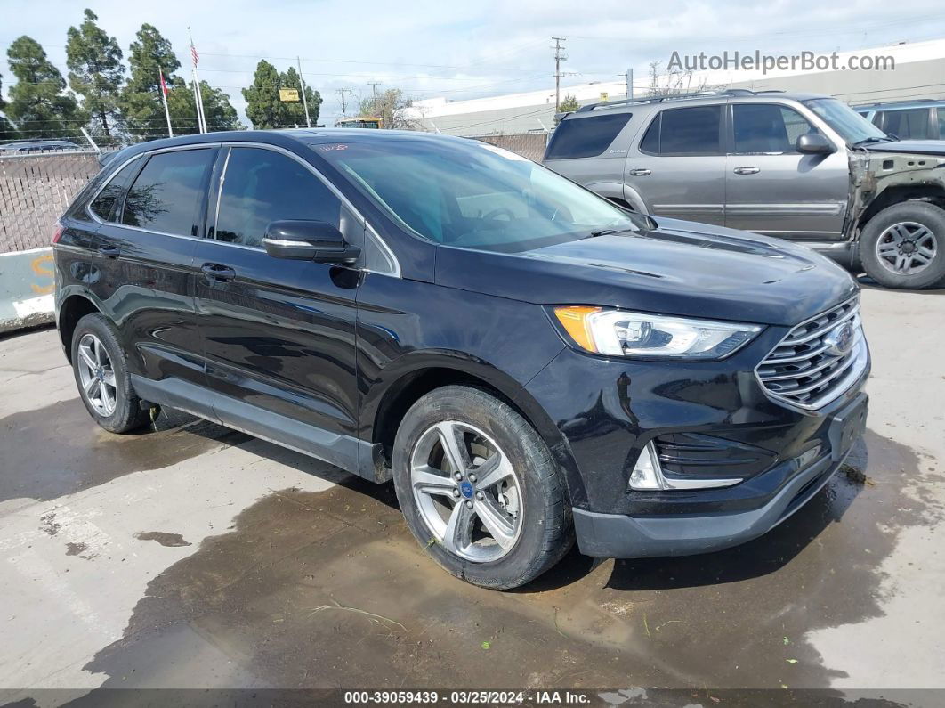 2020 Ford Edge Sel Черный vin: 2FMPK4J98LBA28270